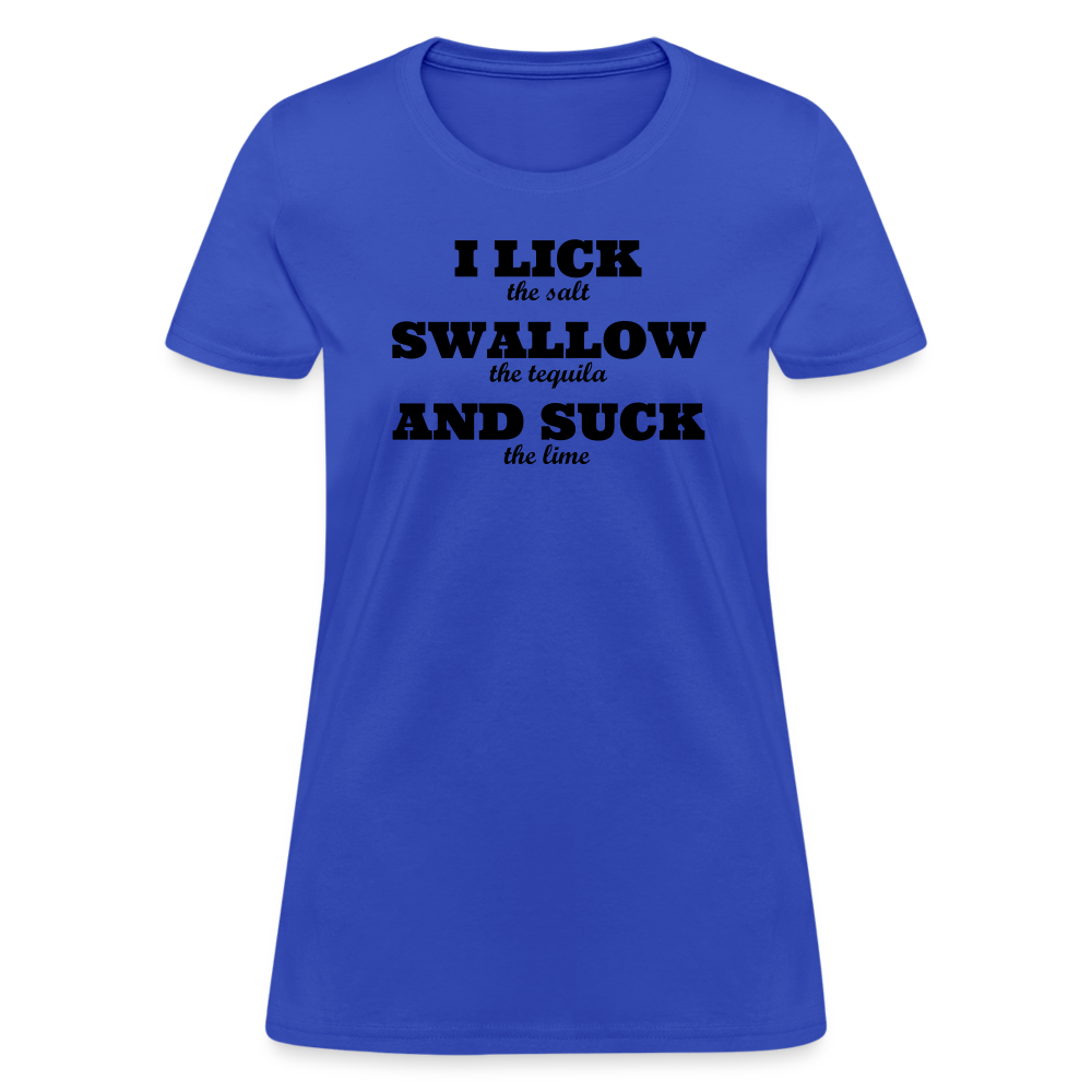 Lick, Swallow and Suck - Women's - royal blue