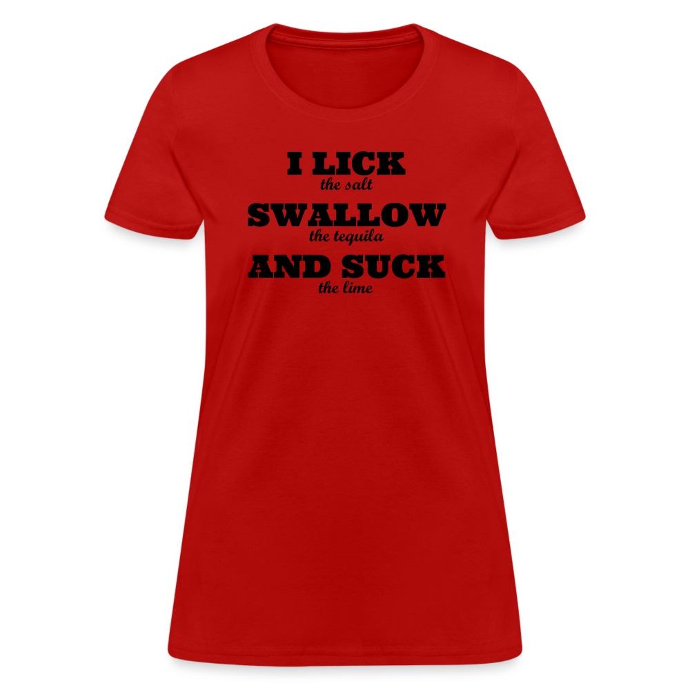 Lick, Swallow and Suck - Women's - red