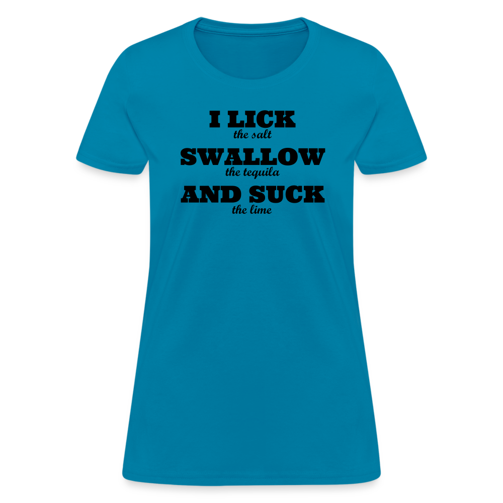 Lick, Swallow and Suck - Women's - turquoise