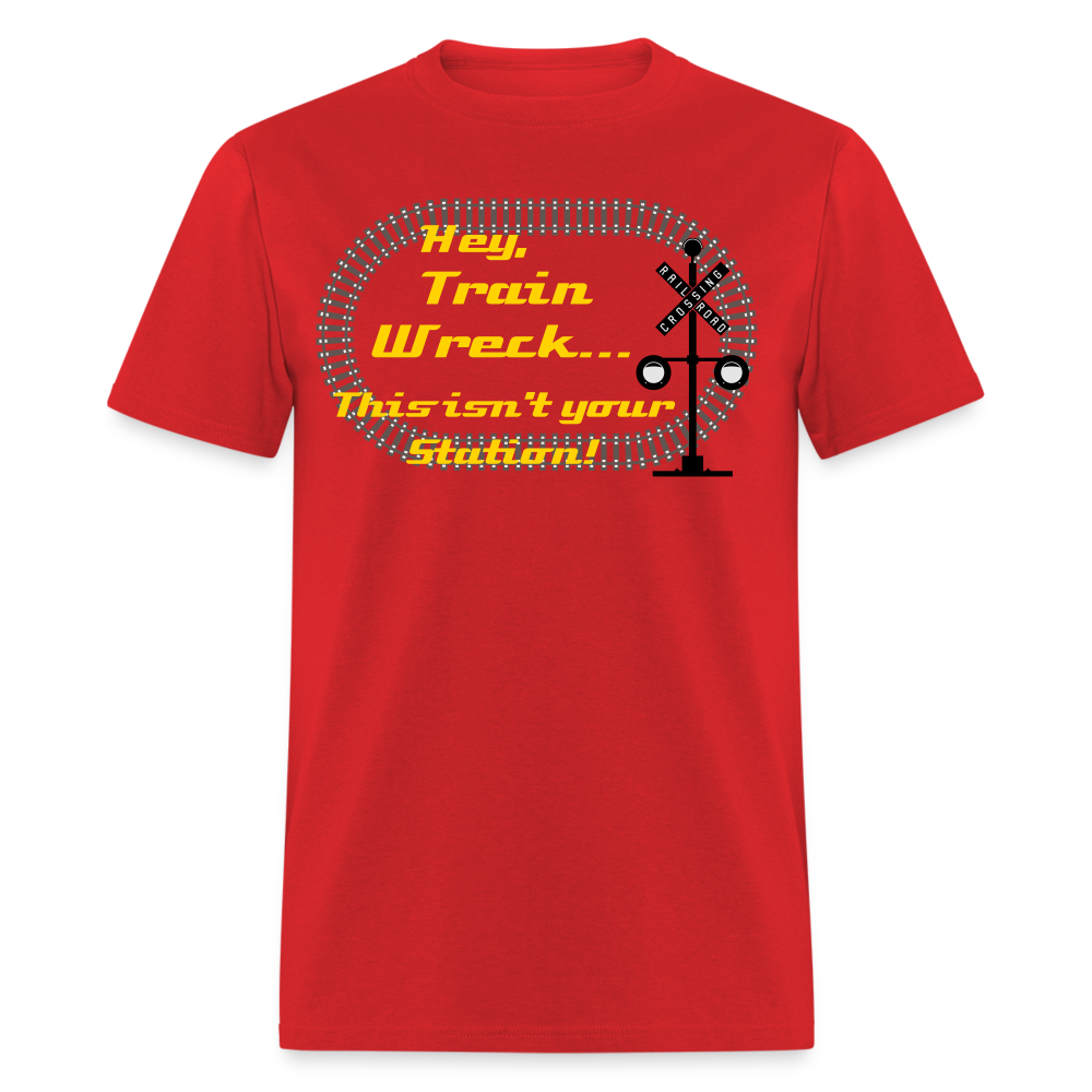 Hey, Train Wreck - red