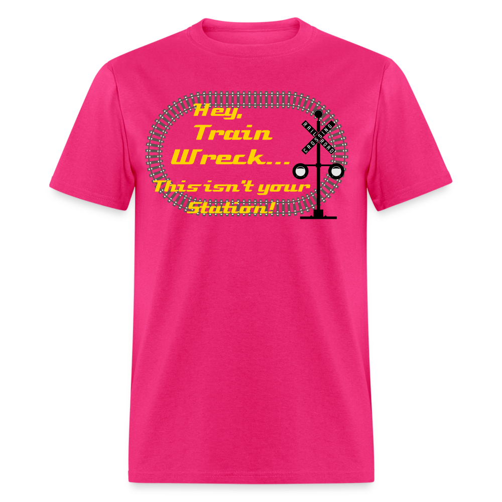 Hey, Train Wreck - fuchsia