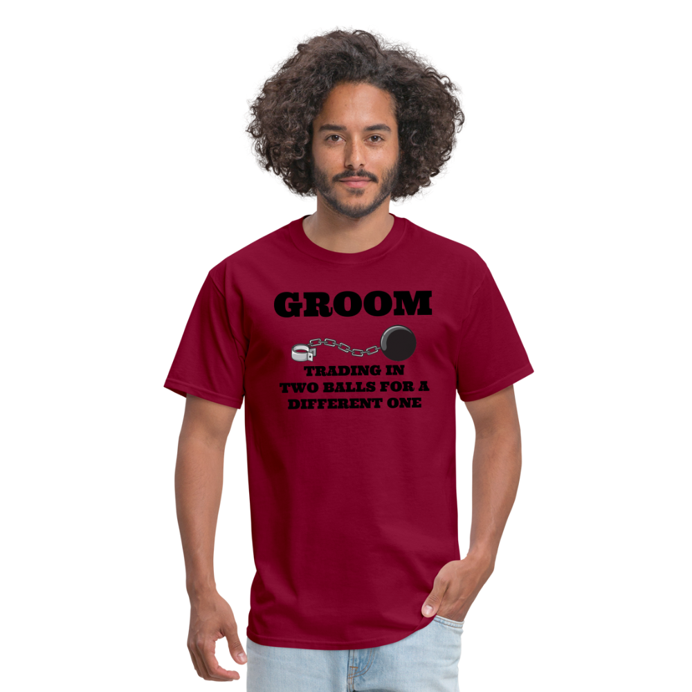 Groom - Trading In Two Balls - burgundy