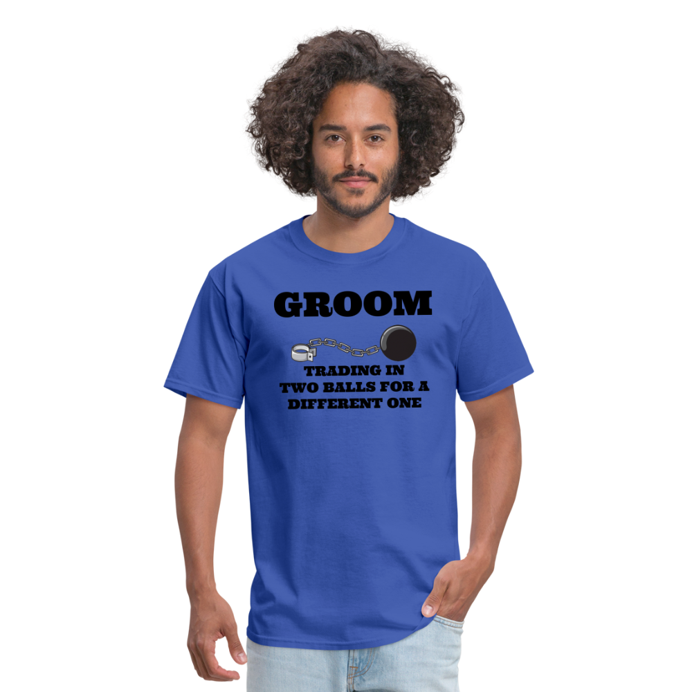 Groom - Trading In Two Balls - royal blue