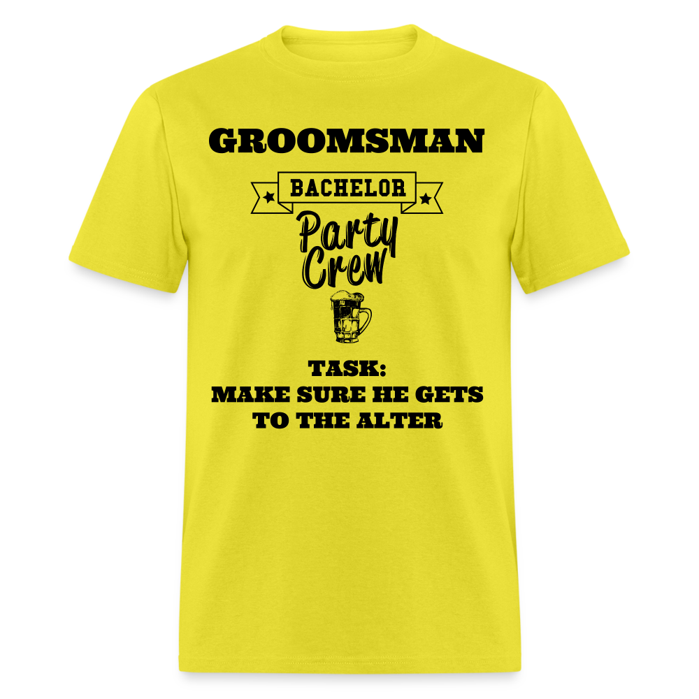 Groomsman Bachelor Party Crew - yellow