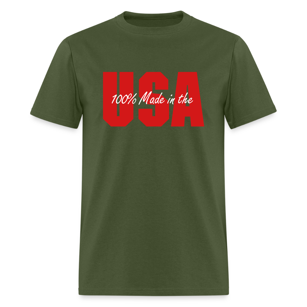 100% Made In The USA - military green