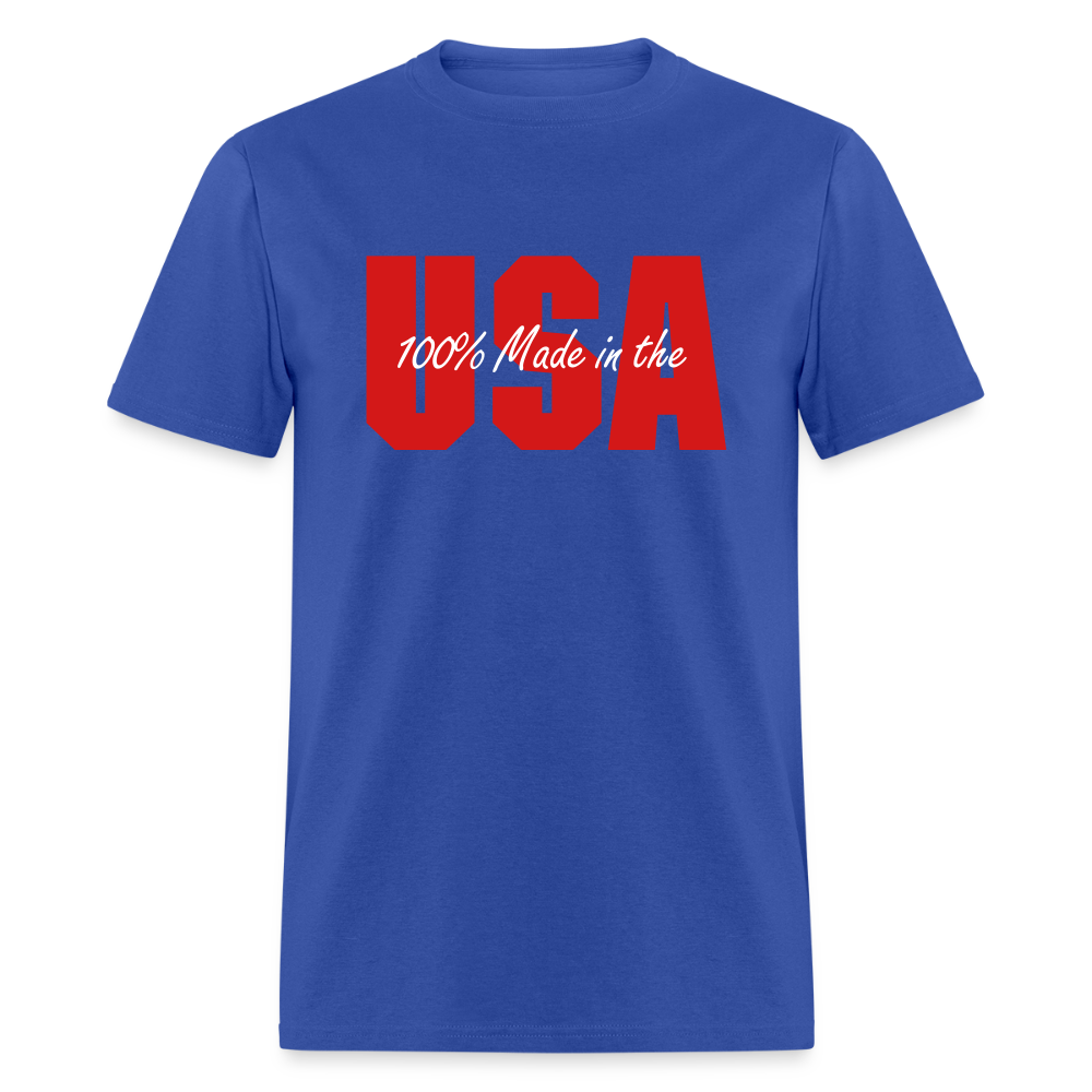 100% Made In The USA - royal blue