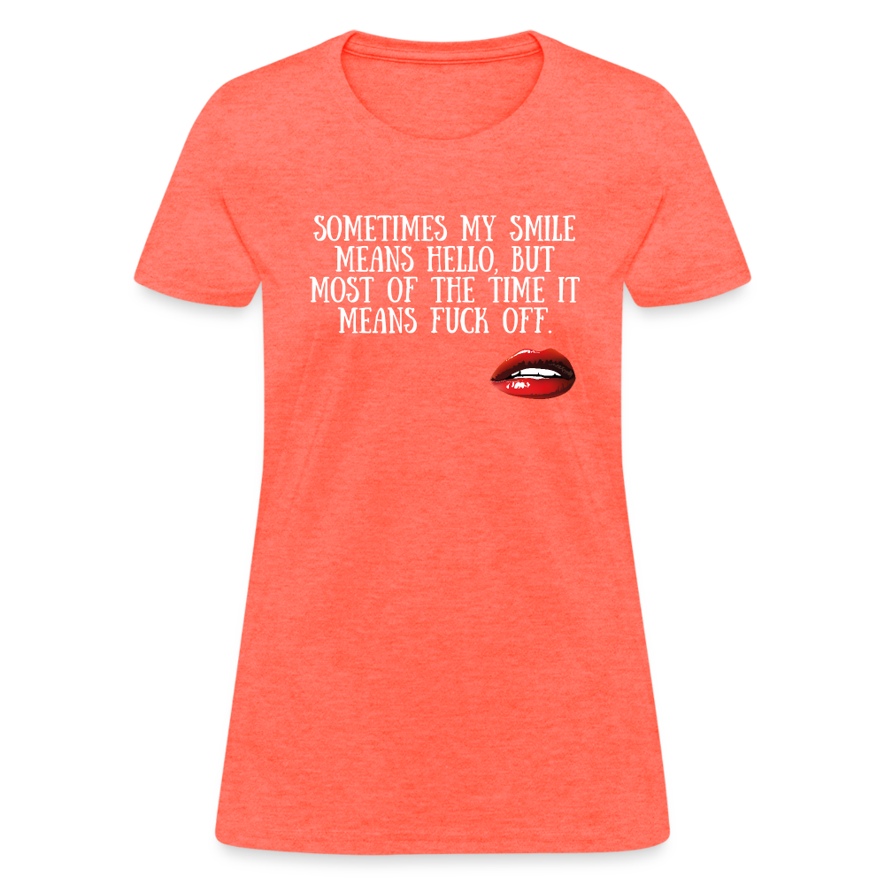 My Smile - Women's - heather coral