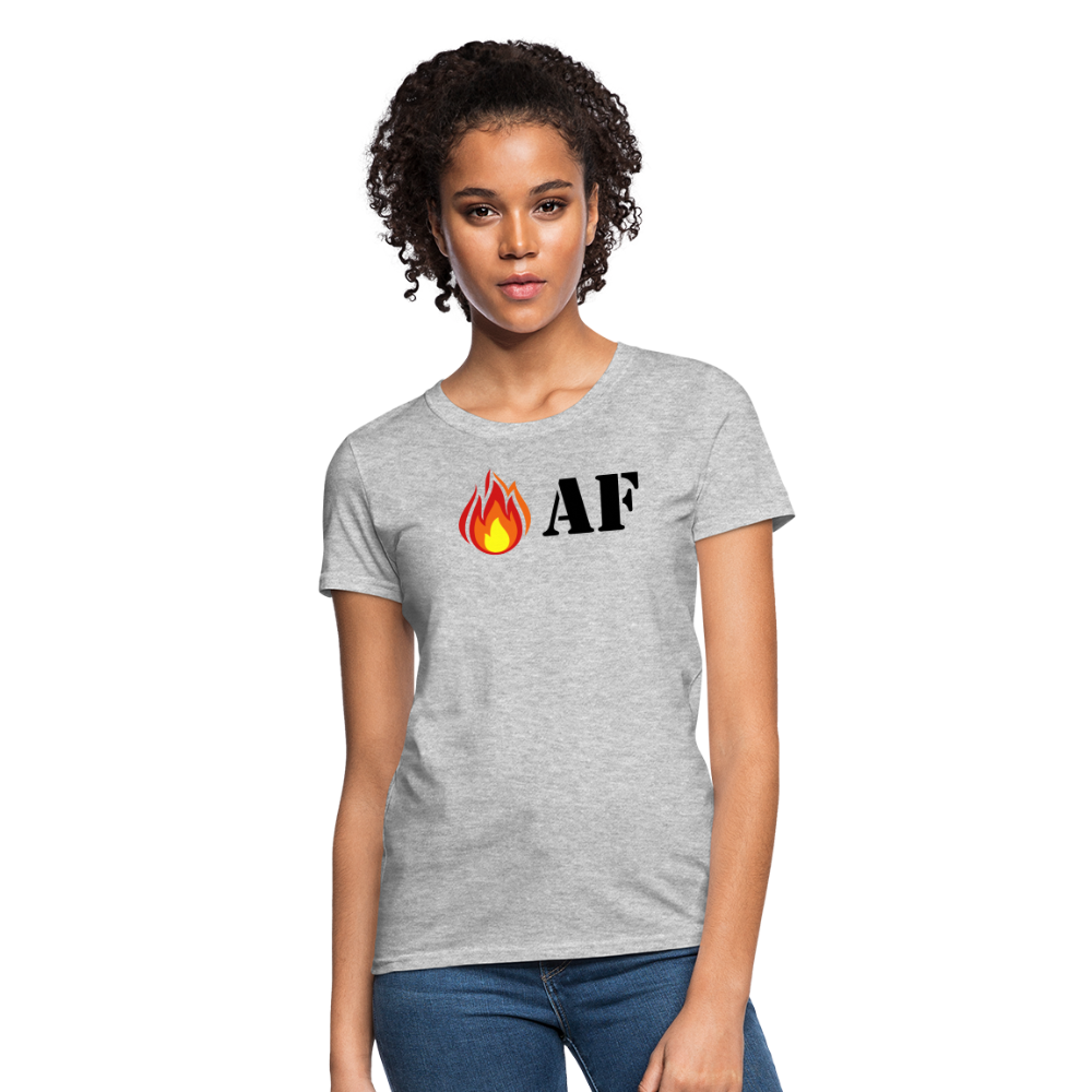 Hot AF - Women's - heather gray