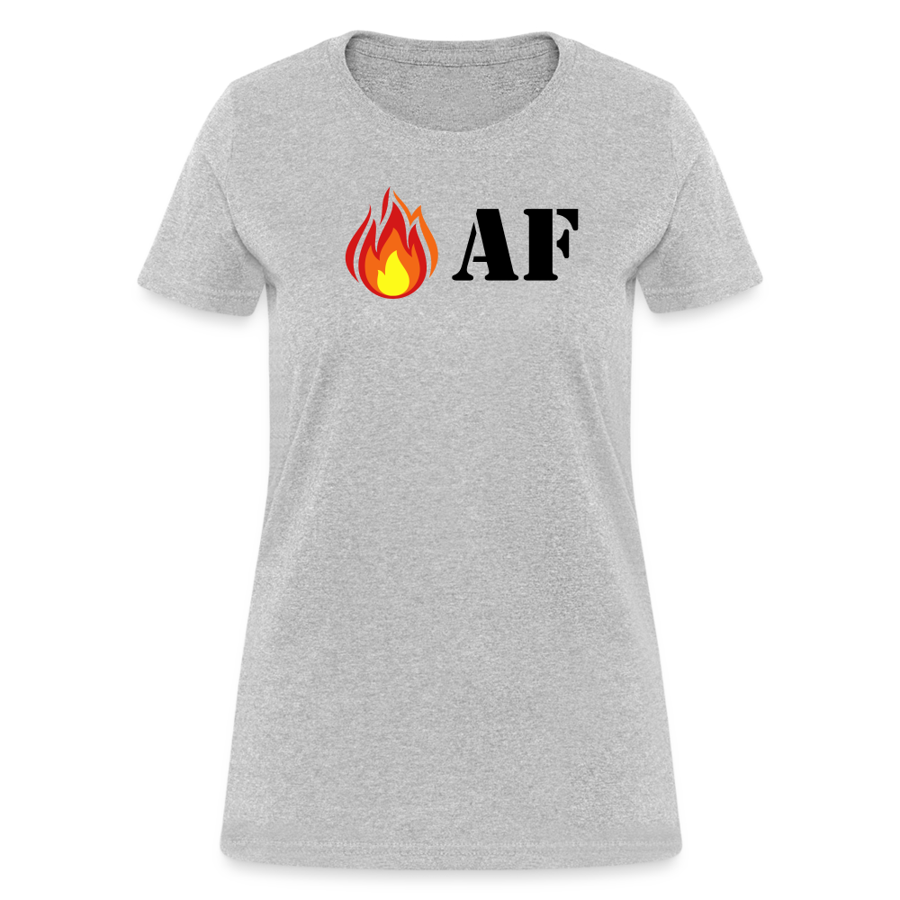 Hot AF - Women's - heather gray