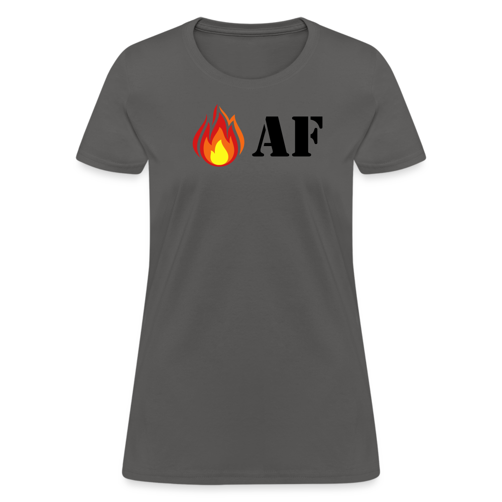 Hot AF - Women's - charcoal