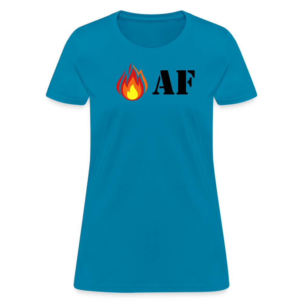 Hot AF - Women's - turquoise