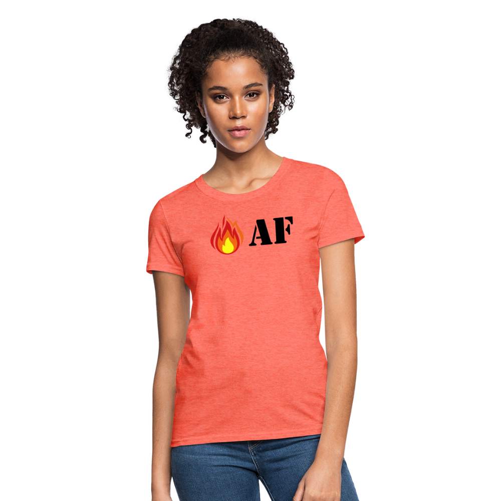 Hot AF - Women's - heather coral