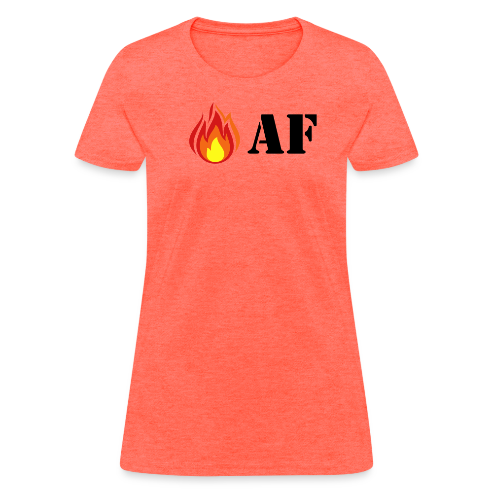 Hot AF - Women's - heather coral