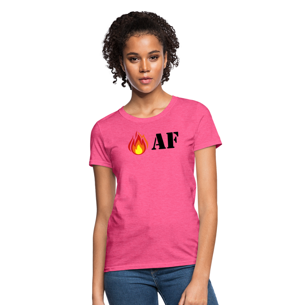 Hot AF - Women's - heather pink