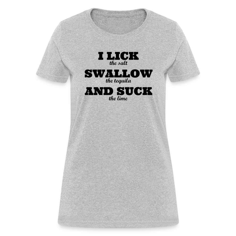 Lick, Swallow and Suck - Women's - heather gray