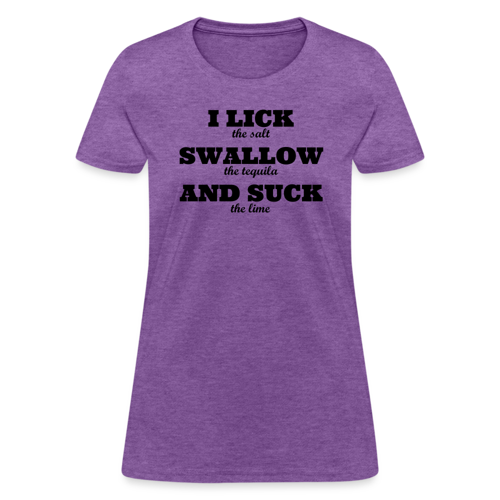 Lick, Swallow and Suck - Women's - purple heather