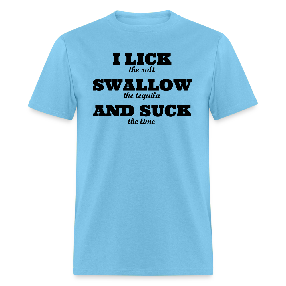 Lick, Swallow and Suck - aquatic blue