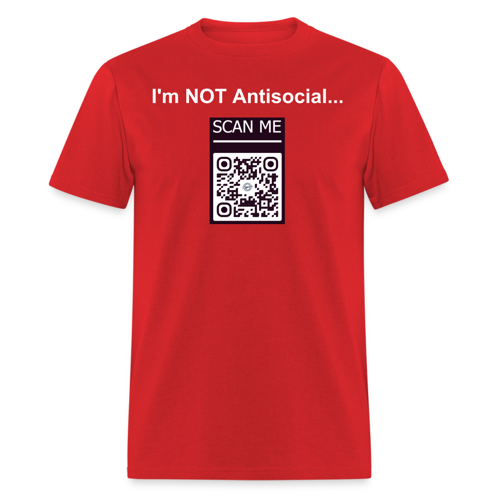 I'm Not Antisocial - QR - red