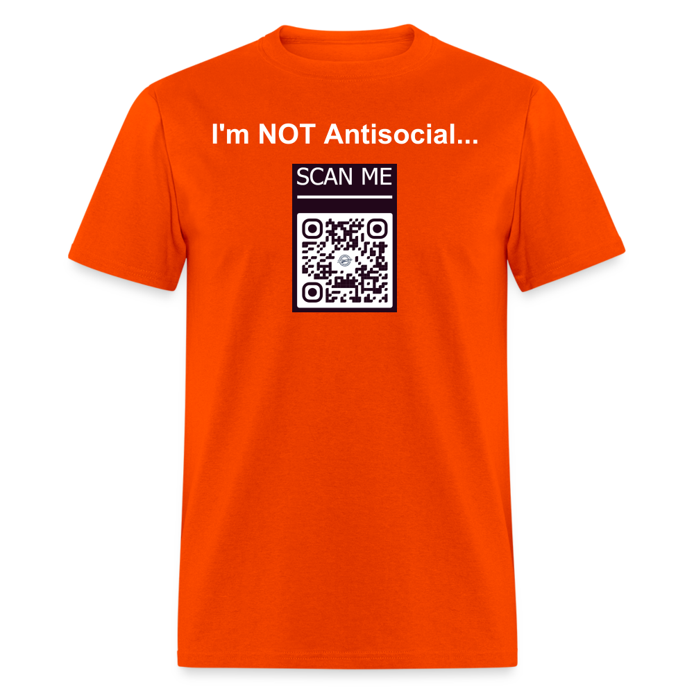 I'm Not Antisocial - QR - orange