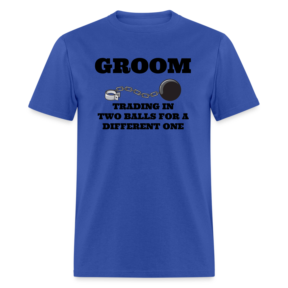 Groom - Trading In Two Balls - royal blue