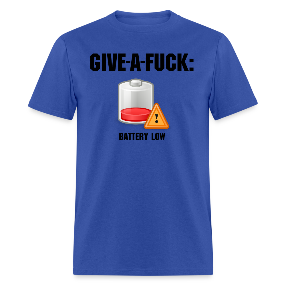 Give-A-Fuck - Battery Low - royal blue