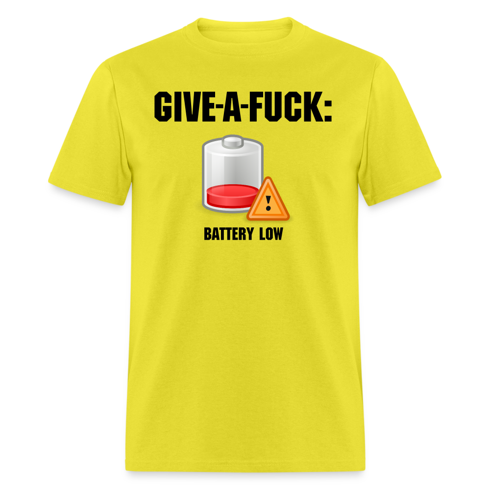 Give-A-Fuck - Battery Low - yellow