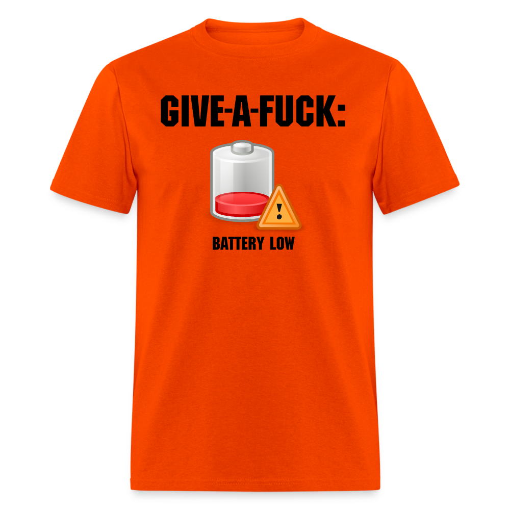 Give-A-Fuck - Battery Low - orange