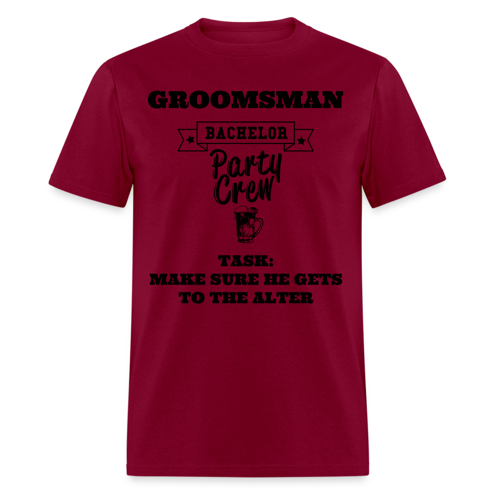 Groomsman Bachelor Party Crew - burgundy