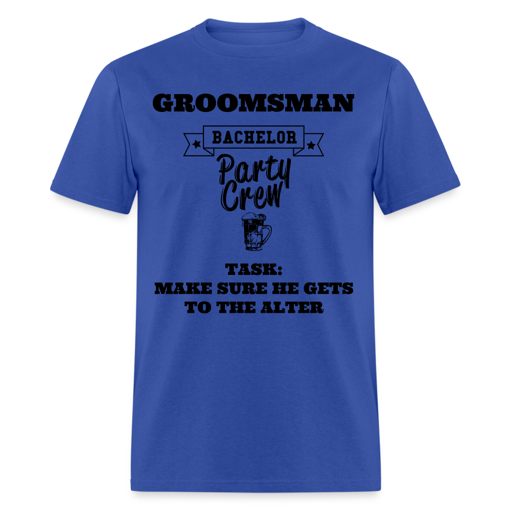 Groomsman Bachelor Party Crew - royal blue