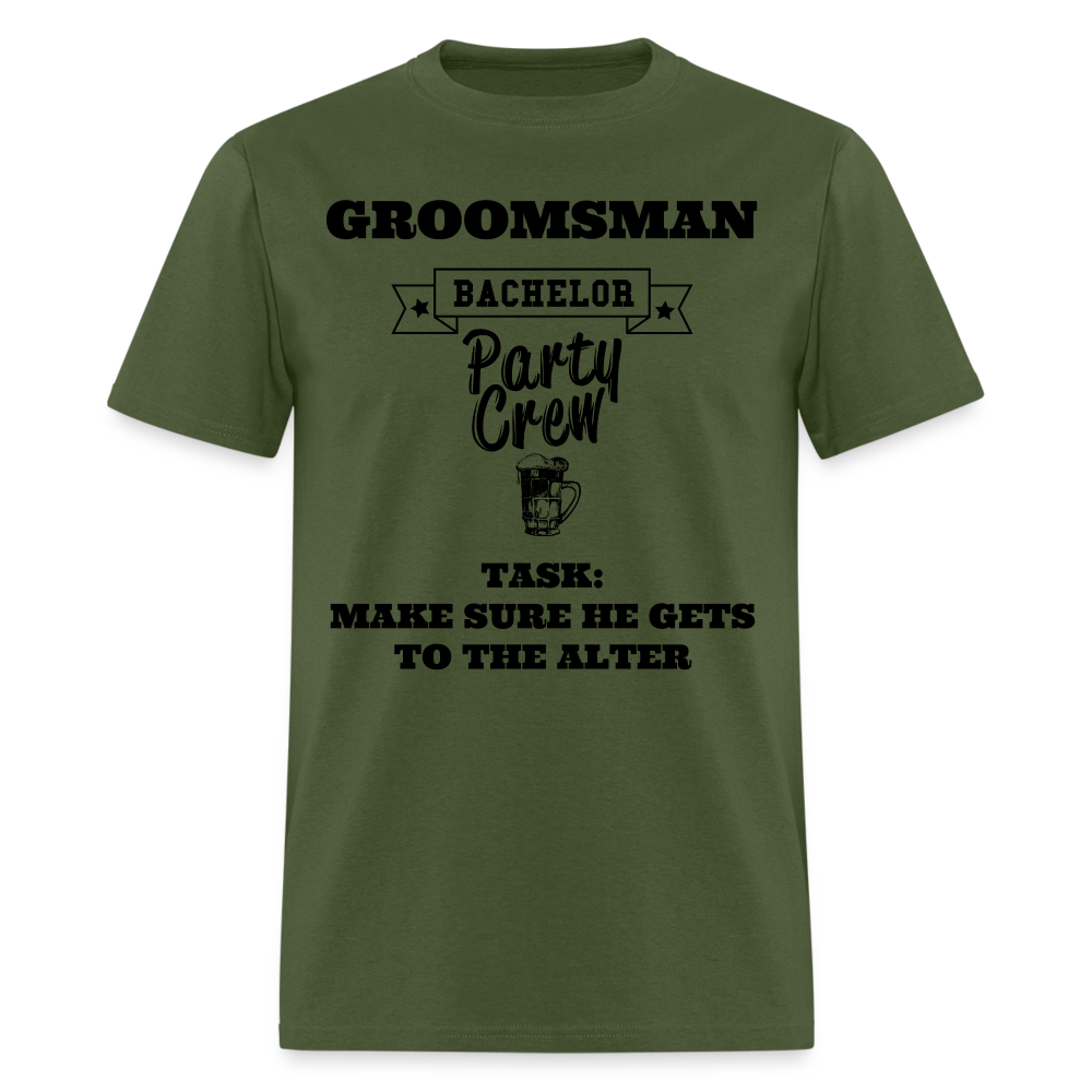 Groomsman Bachelor Party Crew - military green